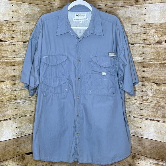 COLUMBIA PFG OUTDOOR BEACH COASTAL EVERYDAY WEAR CASUAL CLASSIC SPORTSMEN SHIRT - Picture 1 of 3